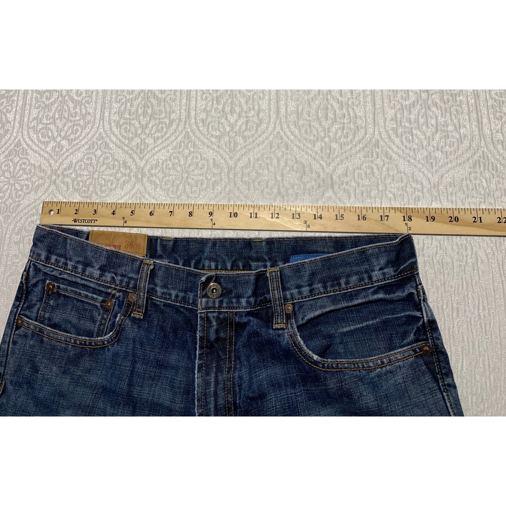 Gap 1969 Loose Fit Mens Blue Denim Jeans 36x30 Baggy Wide Leg Medium Wash 54023 - Picture 7 of 10